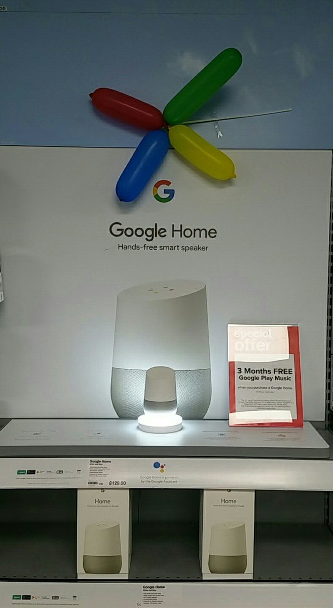 Maplin_CMD's tweet photo. "OK #Google. What #easterdeals are available at #Maplin #Camden ?"
Just pop in store to find the answer and take home your own #GoogleHome . https://t.co/oFVSUse1rY