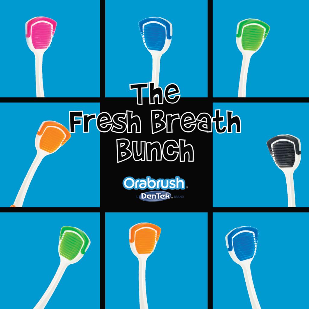 Coming soon to a tongue near you. Get your favorite color for #free — just pay shipping: orabrush.com/free. #TeamFreshBreath