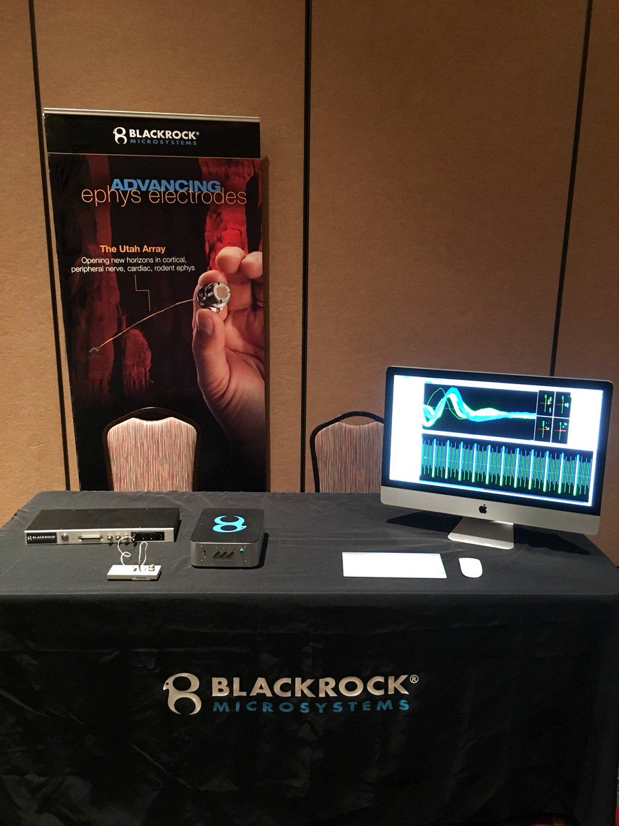 BlackrockNeuro_'s tweet photo. We're all set up here at Triangle SfN, so come by and see us! We'd love to talk to you about your research! #TriangleSfN #TriangleNeuro https://t.co/cTRwByzBq2