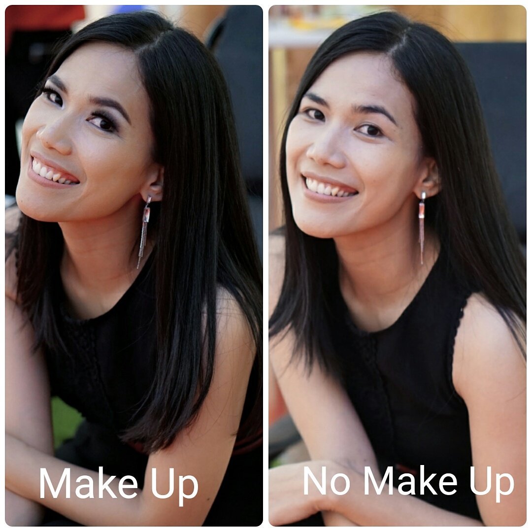 Kamu pilih yang pake make up atau yang tanpa make up?