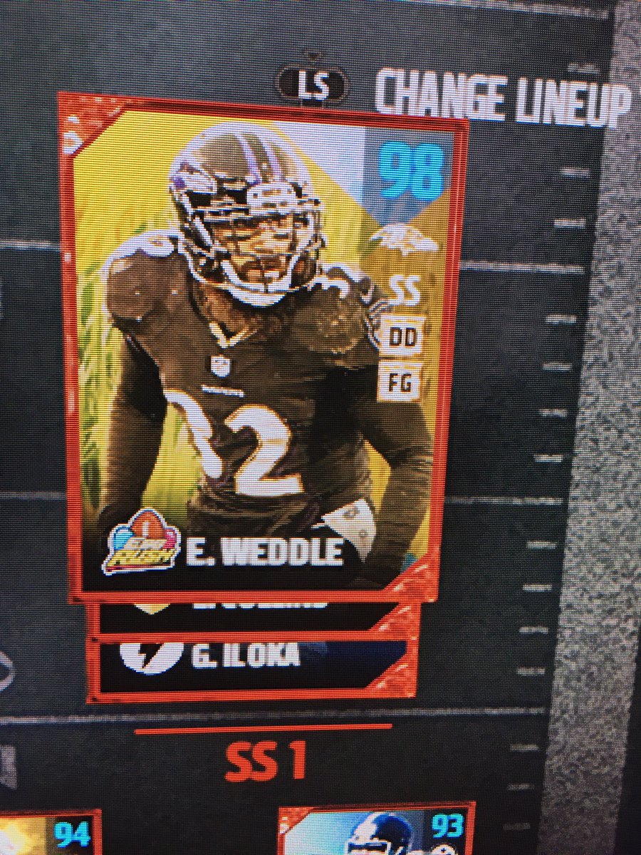 lagattuta_nick's tweet photo. Bro I just got two 98 overall haha Clinton dix and Eric weddle in one day #easterluck https://t.co/Czvq68f8TN