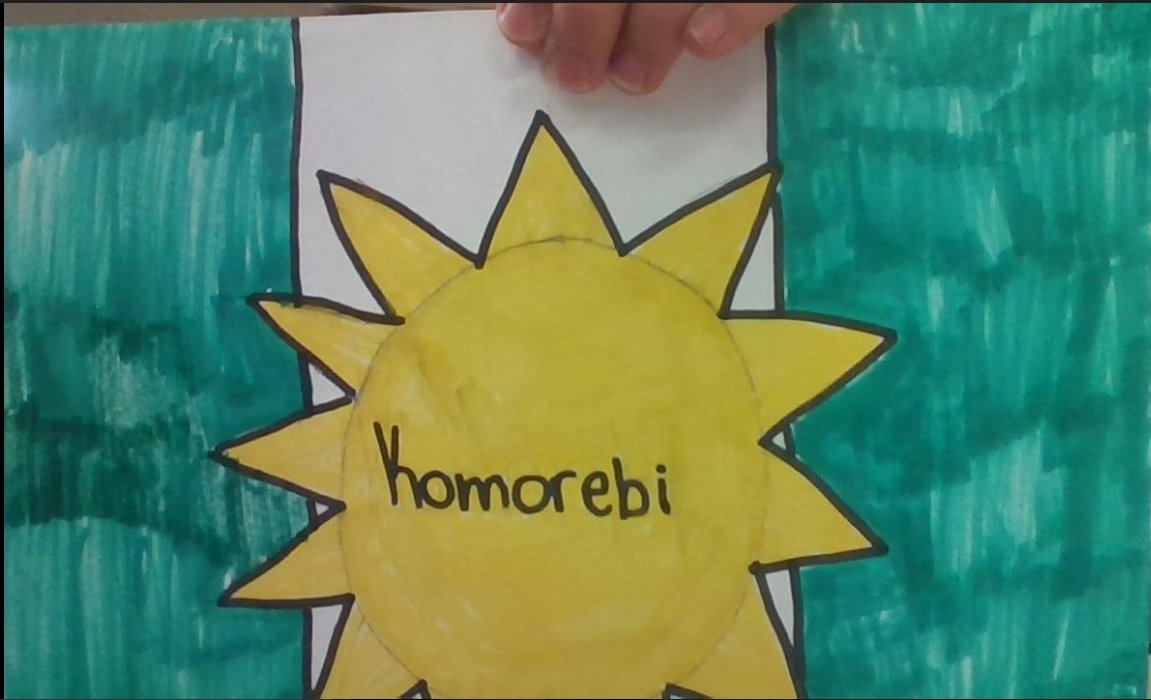 KomorebiKickoff's tweet photo. We finished our flag today! Our flag includes the colors yellow which sybolizes energy, green for hope, and white for peace. https://t.co/CdIs5vgMm5