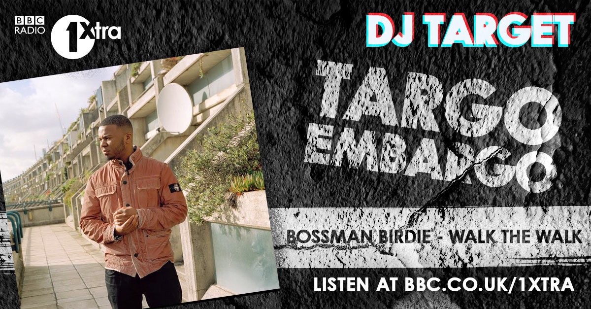 EGASupport's tweet photo. Tune in to @1Xtra bbc1xtra @ 8pm tonight with @DJTarget to hear the *BRAND NEW* Grime banger @BossmanBirdie - 'Walk The Walk' 💥💥 https://t.co/s7vc8q1g4F