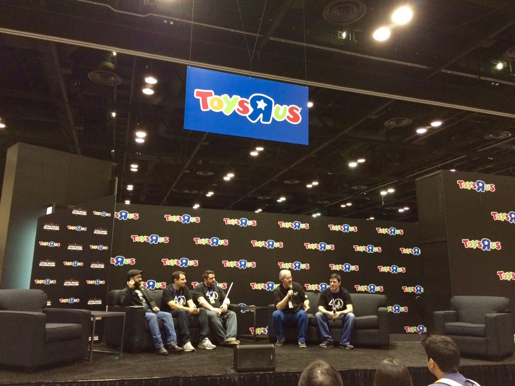 ToysRUs's tweet photo. Join us @StarWarsCeleb booth 1806 now for the @HasbroNews panel. #SWCO #hasbro #destinationstarwars https://t.co/X406G49X91