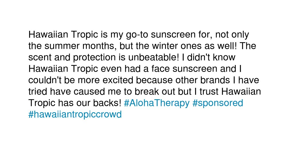CuteSampleGirl's tweet photo. Why do you want to try Hawaiian Tropic® Silk Hydration® Weightless ... #AlohaTherapy #sponsored #hawaiiantropiccrowd https://t.co/1Fk8NuoBhN