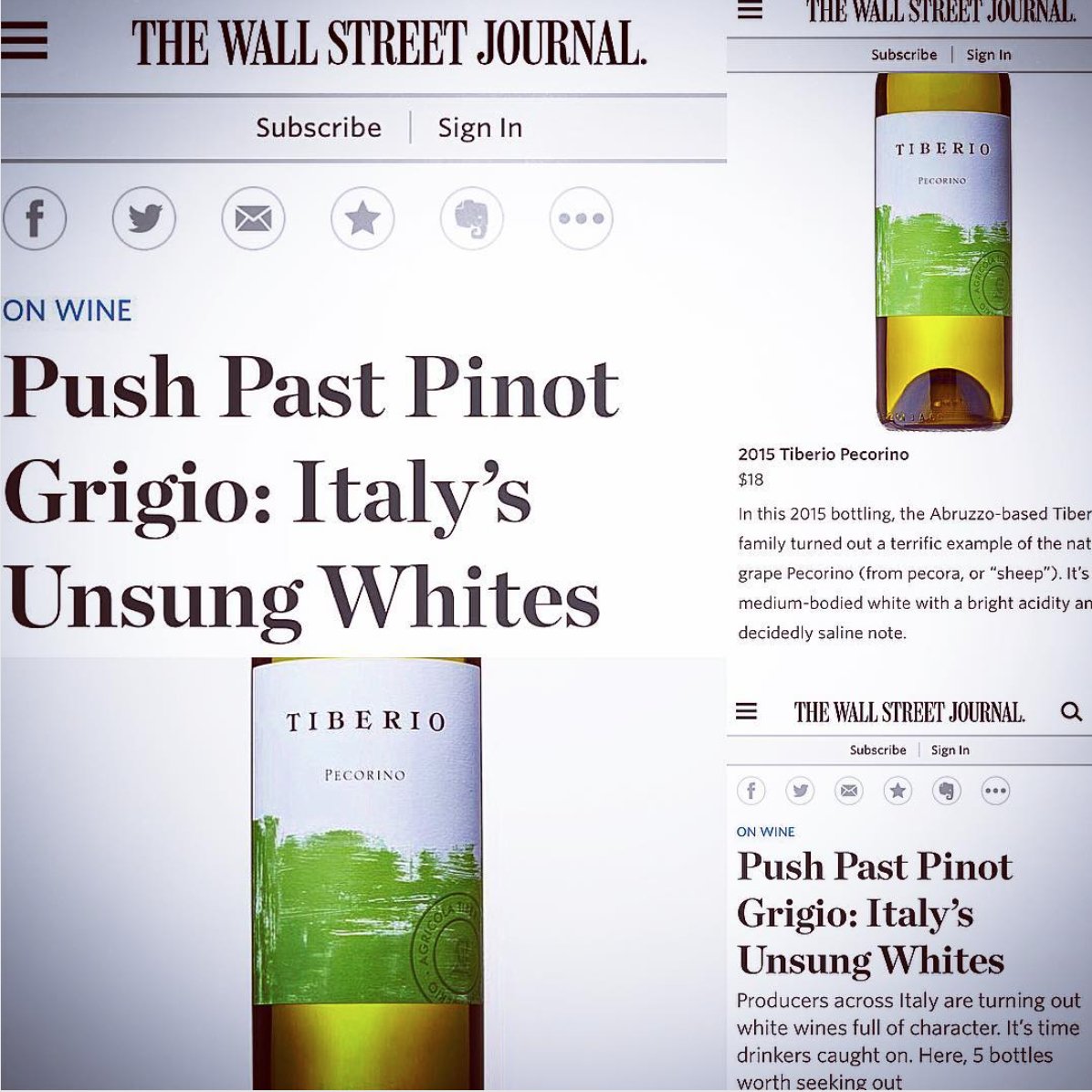 The Sorting Table (@thesortingtable) on Twitter photo RT <a href="/CristianaTib/">Cristiana Tiberio</a>: THE WALL STREET JOURNAL 🗞 💚<a href="/WSJ/">The Wall Street Journal</a> #thewallstreetjournal #grateful #pecorino #tiberio - #TSTWines RT <a href="/CristianaTib/">Cristiana Tiberio</a>: THE WALL STREET JOURNAL 🗞 💚<a href="/WSJ/">The Wall Street Journal</a> #thewallstreetjournal #grateful #pecorino #tiberio - #TSTWines
