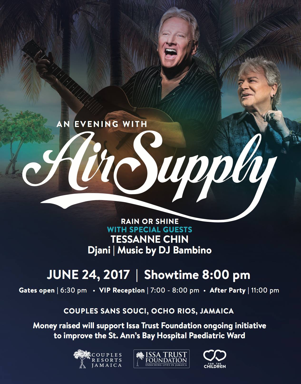 Issa Trust On Twitter Air Supply Concert Complimentary Tickets With A 4 Night Stay Ocho Rios On June 24 2017 Call 1 800 Couples To Book Forthechildrenja Https T Co Pnz4fed6vz