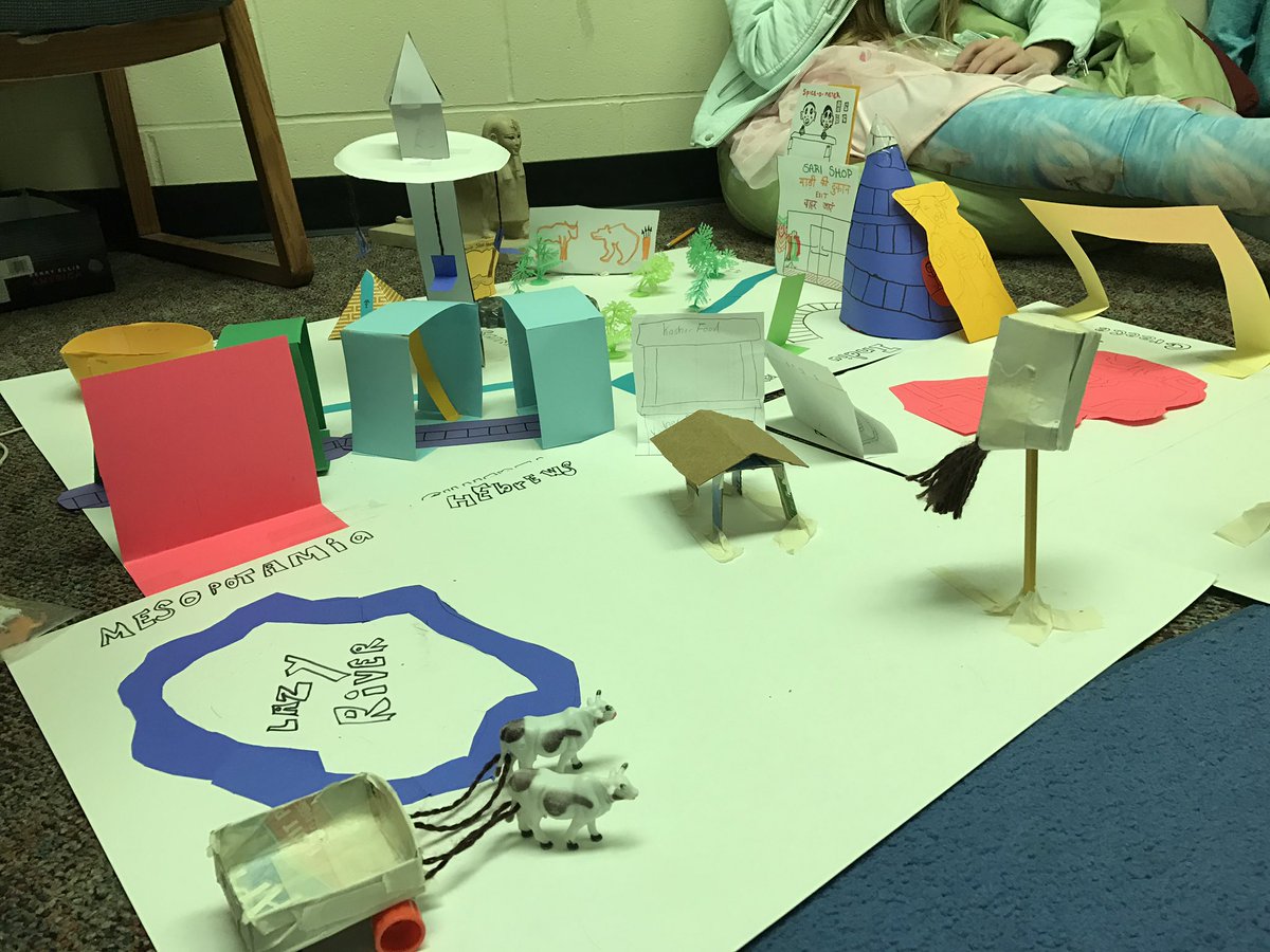 Maddockteach's tweet image. Creating ancient civilization theme parks today in 6th...#creativeintegration