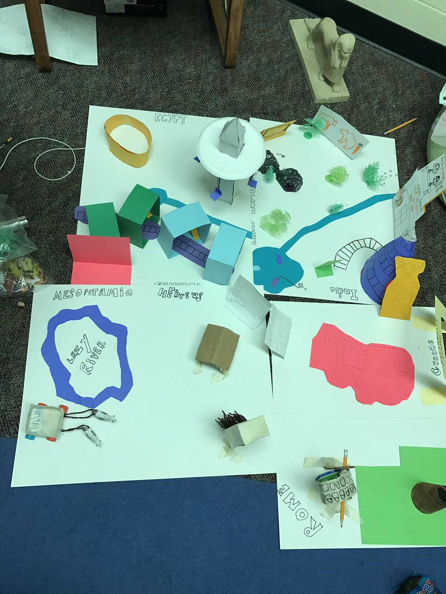 Maddockteach's tweet image. Creating ancient civilization theme parks today in 6th...#creativeintegration