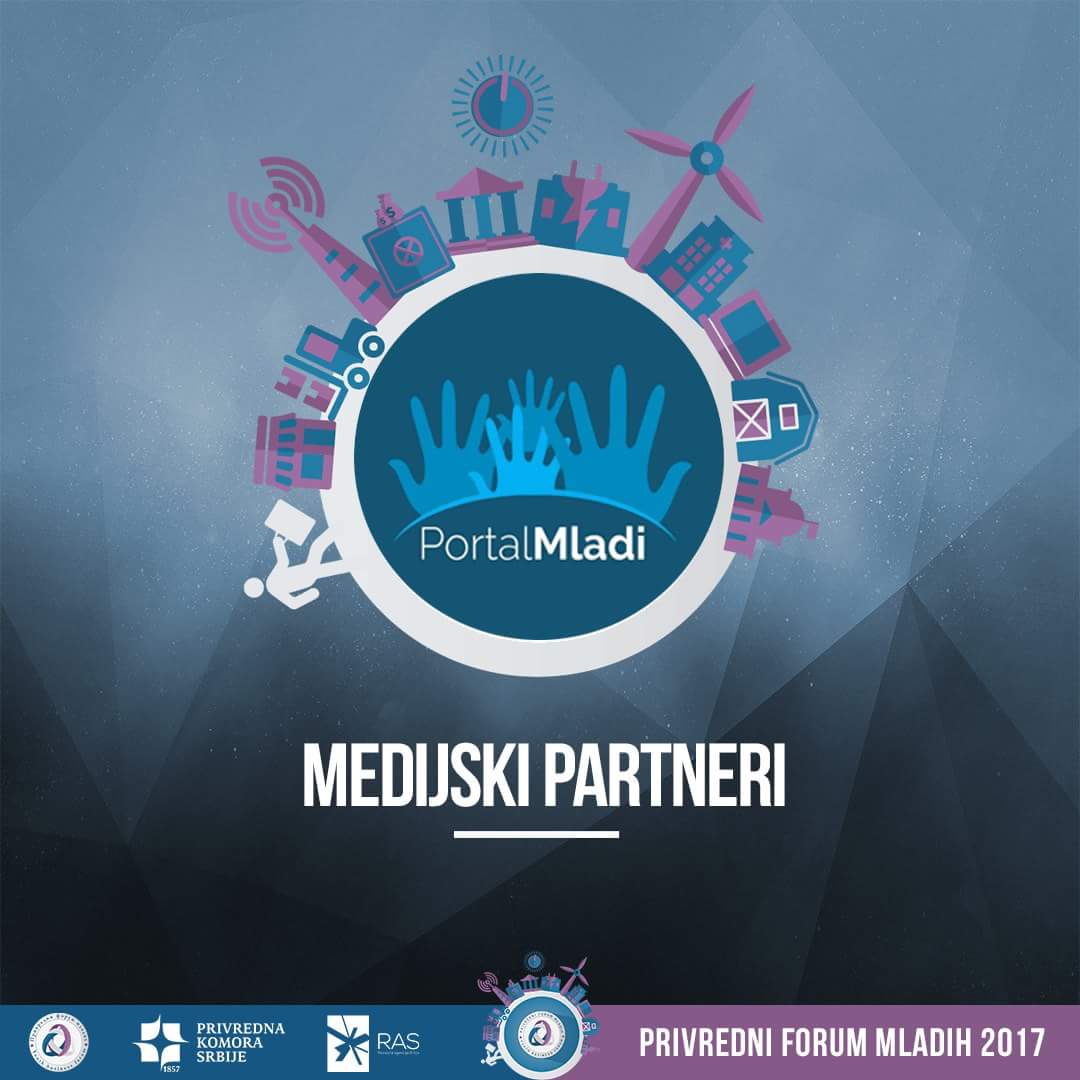 PrivredniForumM's tweet photo. Sa ponosom vam predstavljamo našeg medijskog pertnera Portal Mladi! https://t.co/i0C37TtZPO