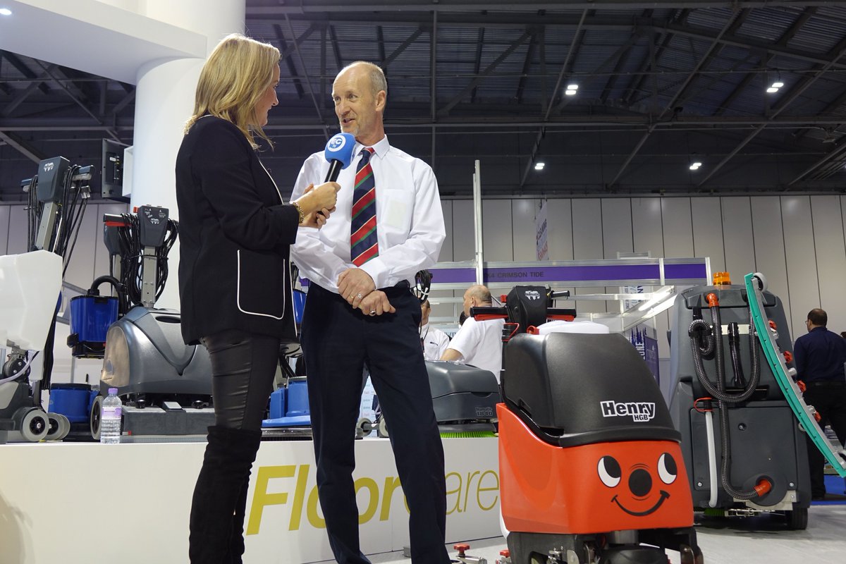 ECtelevision's tweet photo. Known for their 'Henry' vacuum, Numatic showed us their newest innovations @TheCleaningShow Watch the full interview https://t.co/OosMx1LNDR https://t.co/EweRopPYda