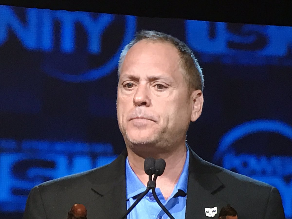 steelworkers's tweet photo. .@ohioaflcio Tim Burga praising our Rapid Response prog. &amp; how the steelworkers stood up &amp; fought #RTW in Ohio w/ the power of #USWUnity https://t.co/DU2QHW09AY