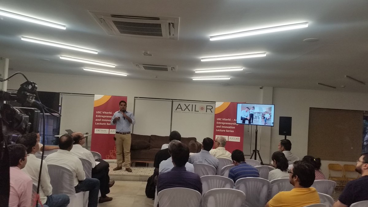 SudhaKumar14's tweet image. Great talk today @nitinsharma1.  @ the #USCViterbi #Axilor Lecture Series.   Thank you!
