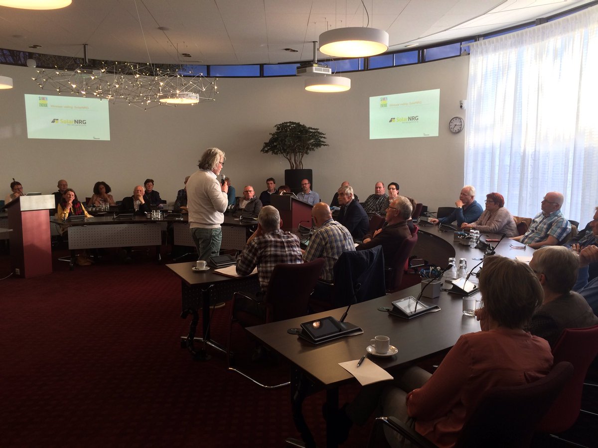 Goed bezochte informatieavond groepsaankoop zonnepanelen. Inschrijven kan nog steeds: SamenZonneEnergie.nl