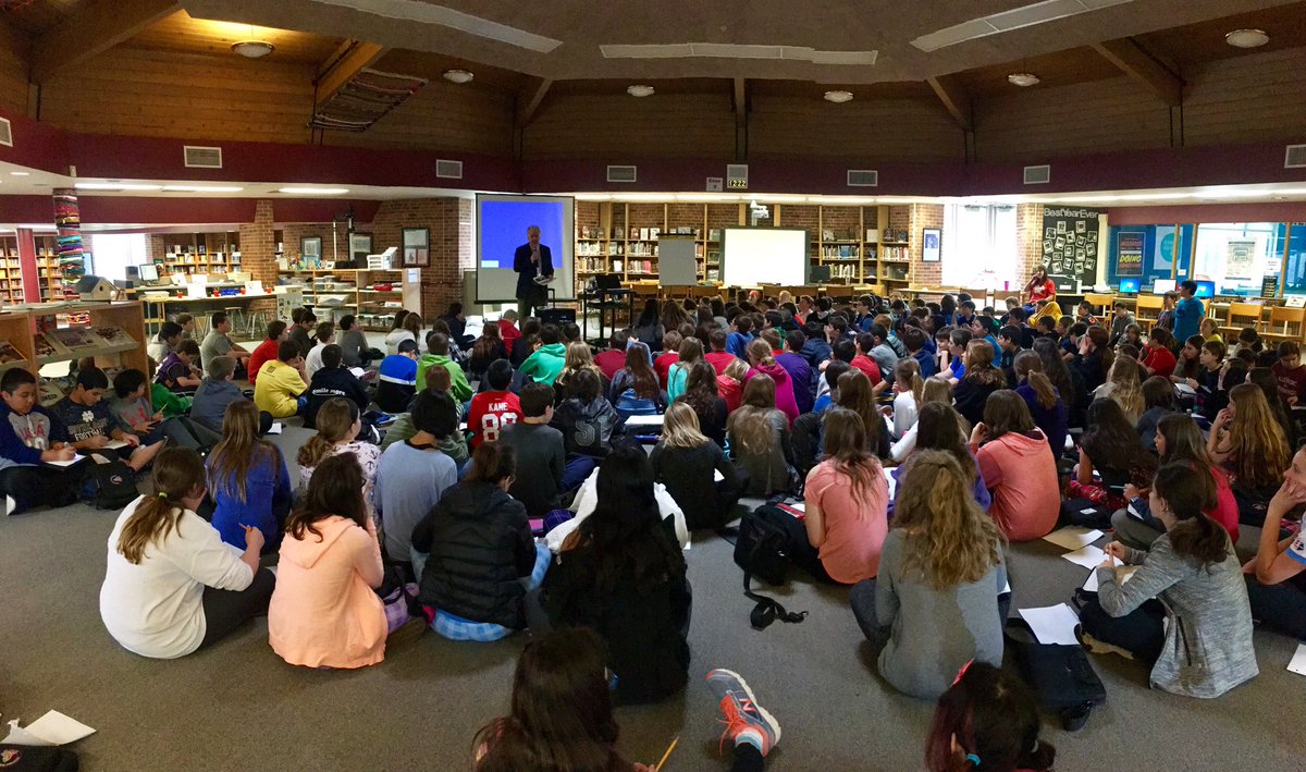MsKaplan17's tweet photo. The sixth graders are ready to learn from an architect for their PBL @Andrea_Trudeau @SKTeaches @MrRummelhart @Shepard_LC @109Shepard https://t.co/xjiV9NRj0t