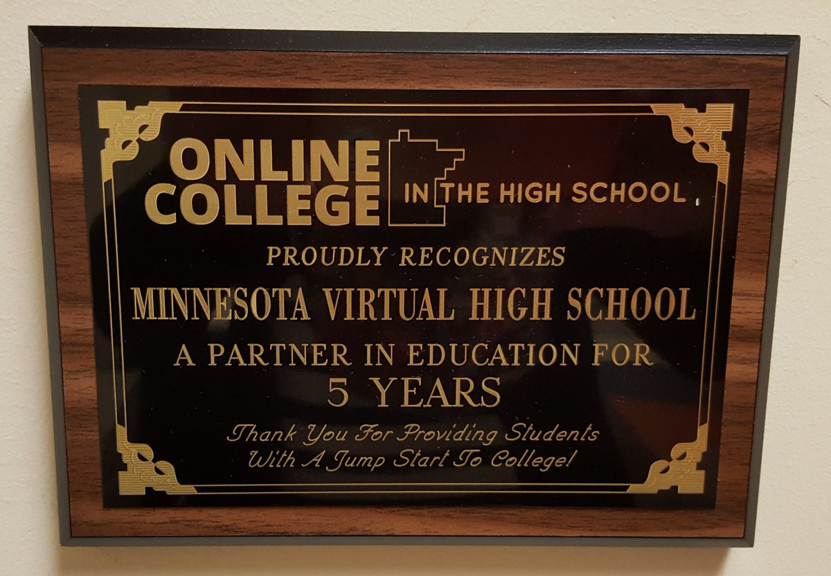 MNVirtualHS's tweet photo. It has been an honor to partner with OCHS for the past 5 years. Contact us for more info! #OCHS #onlinehighschool #MNVHS #MNVirtualHS https://t.co/SvE5rHET6t