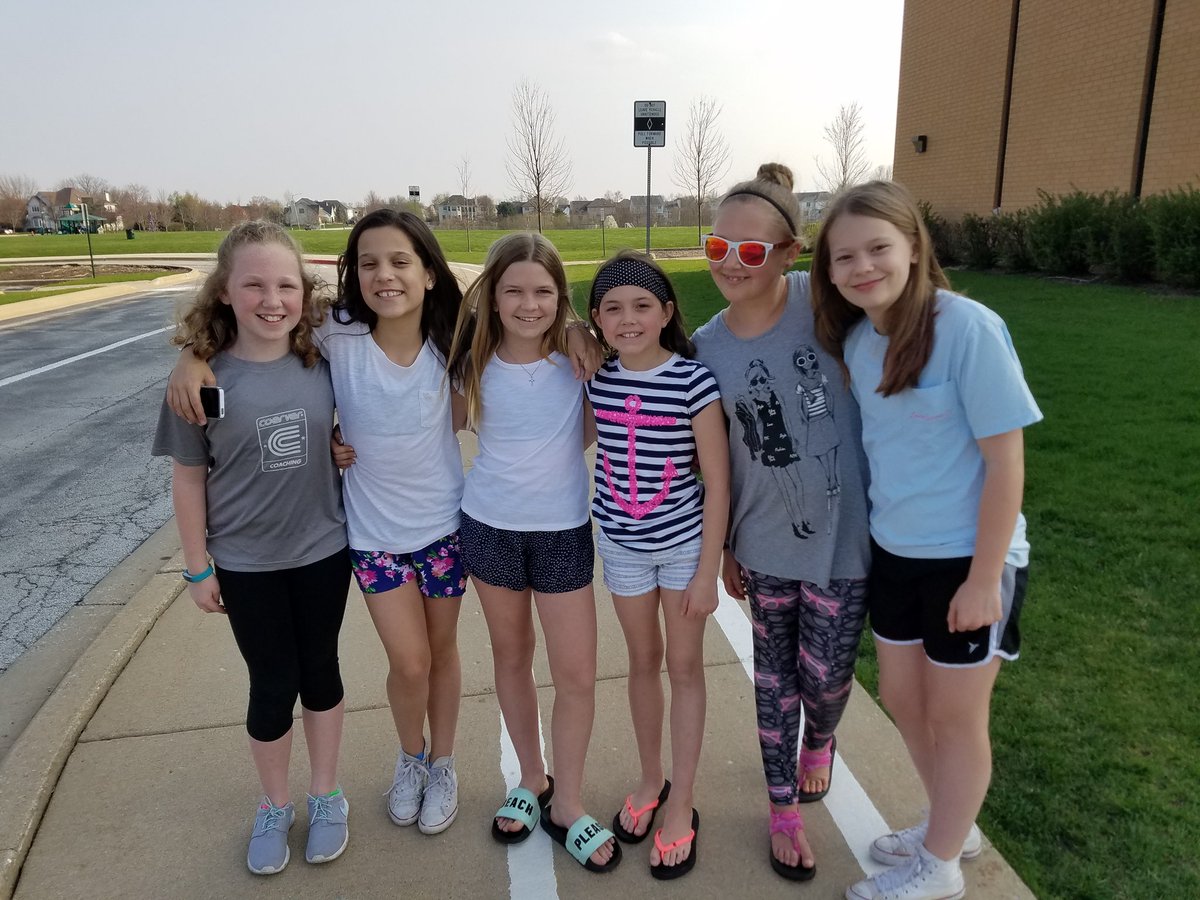 These lovely 5th grade girls were hanging out after school! 