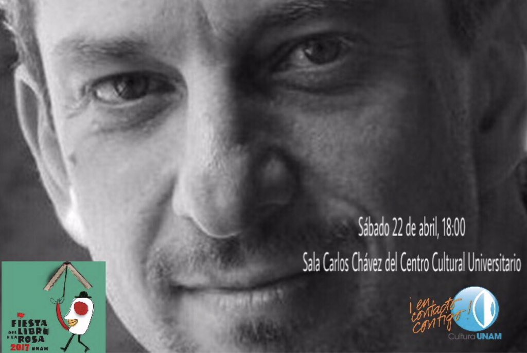 C_CulturaUNAM's tweet photo. #ContigoUNAM en Fiesta del Libro y la Rosa: Hablemos de letra y música con @gkleinburg entrada libre, cupo limitado @CulturaUNAM https://t.co/bMOxq6OHlr