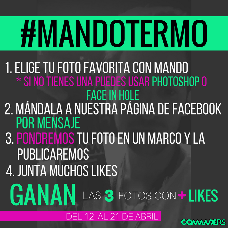 ComandersMexico's tweet photo. COMANDERS!! NO SE PIERDAN LA OPORTUNIDAD DE GANARSE UN #MANDOTERMO ππ₯ @musicmandomx https://t.co/ODhVfsvngA
