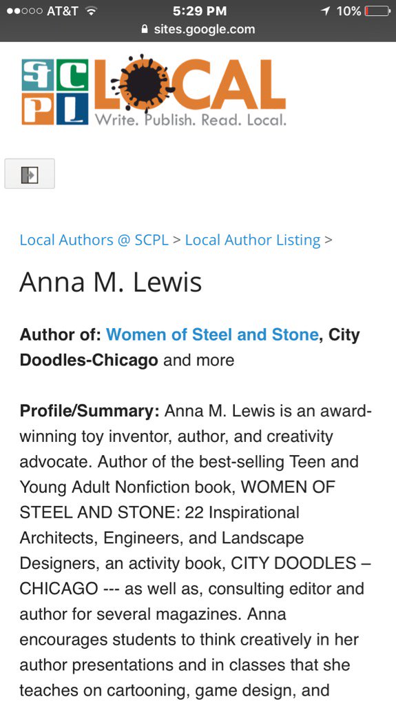 annamlewis's tweet photo. To celebrate 🎉 my #5000tweet, here's my cool author page from my local library Thanks @StCharlesPL 📚 https://t.co/j7IJjdqMmX