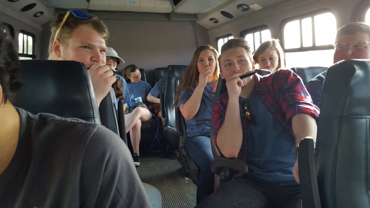 GHS_ChemClub's tweet photo. Entertainment on the bus ride. @GHS_ScienceTeam @kmmcgrane https://t.co/hXyYu1izxf
