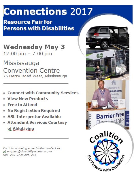 Connections 2017 Resource Fair for Persons with Disabilities coming May 3, 2017. Watch for features on great exhibitors at this year's show!
