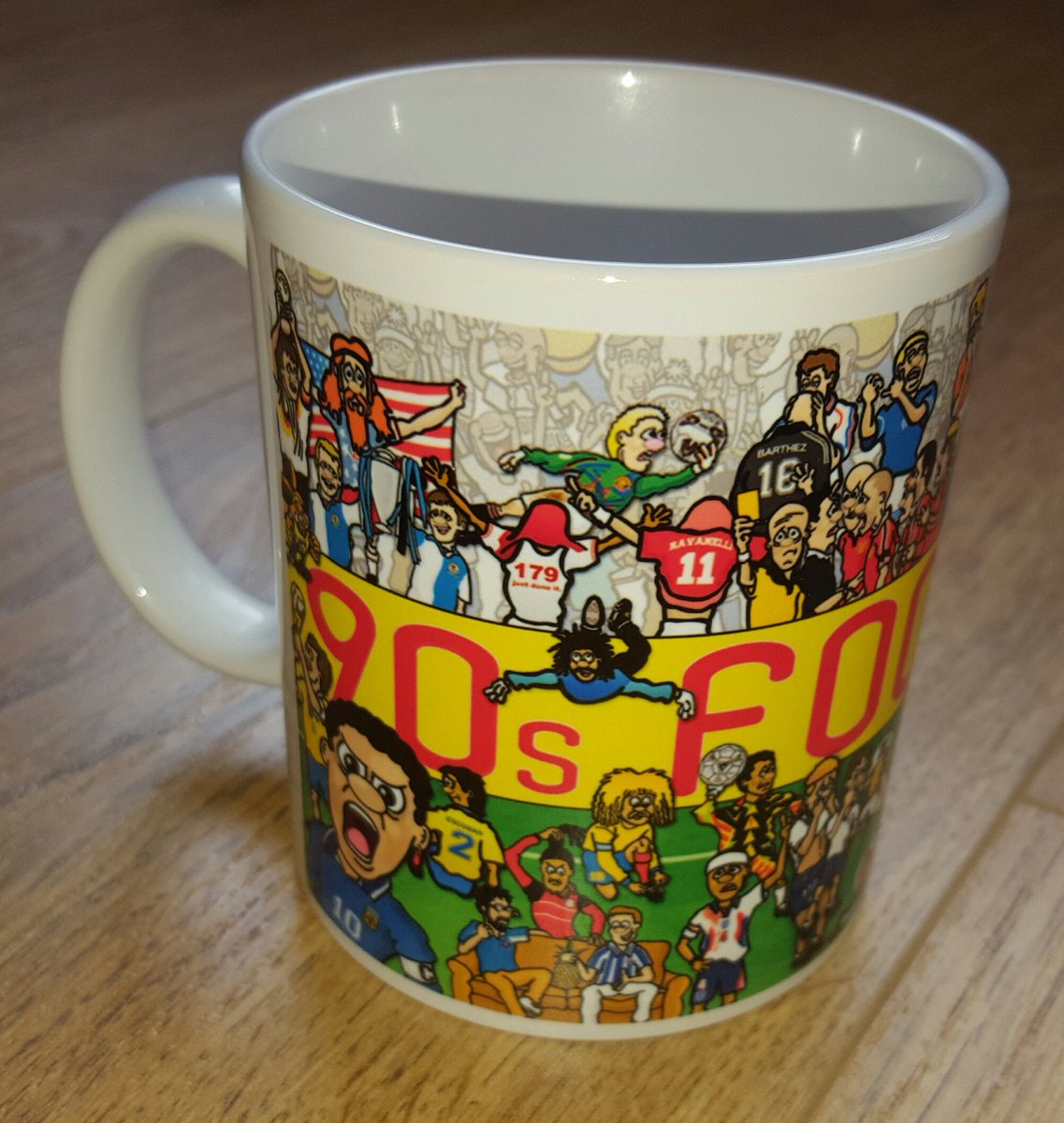 90sfootball's tweet photo. Competition! Win this exclusive 90s Football branded mug. 

Simply follow us and retweet this tweet to enter. Good luck! https://t.co/lFs8T5kBTB