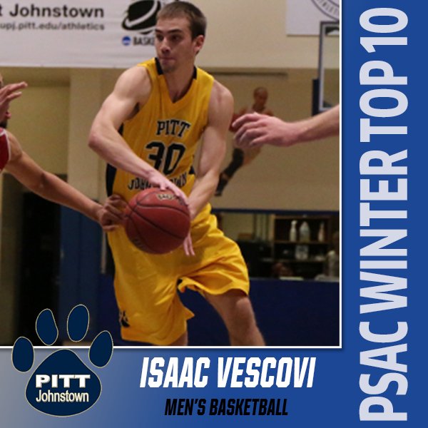 PSACsports's tweet photo. PSAC Winter #Top10 Honoree: @UPJAthletics Isaac Vescovi https://t.co/LwpFprxDE4