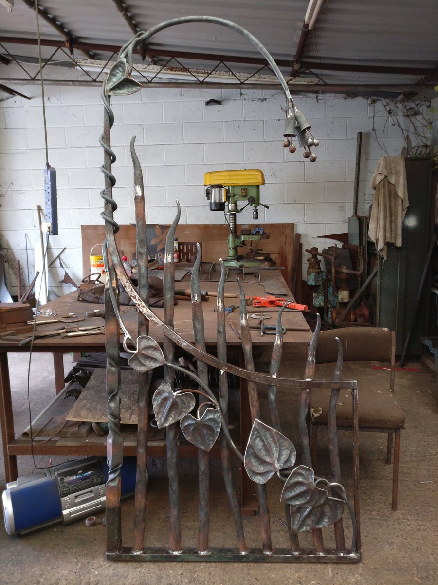 Garden gatE for sale. Upcycled from a driveway gate for BBC1 #moneyfornothing still to be finished and painted #willbeworthmilliinsoneday😂😂😂