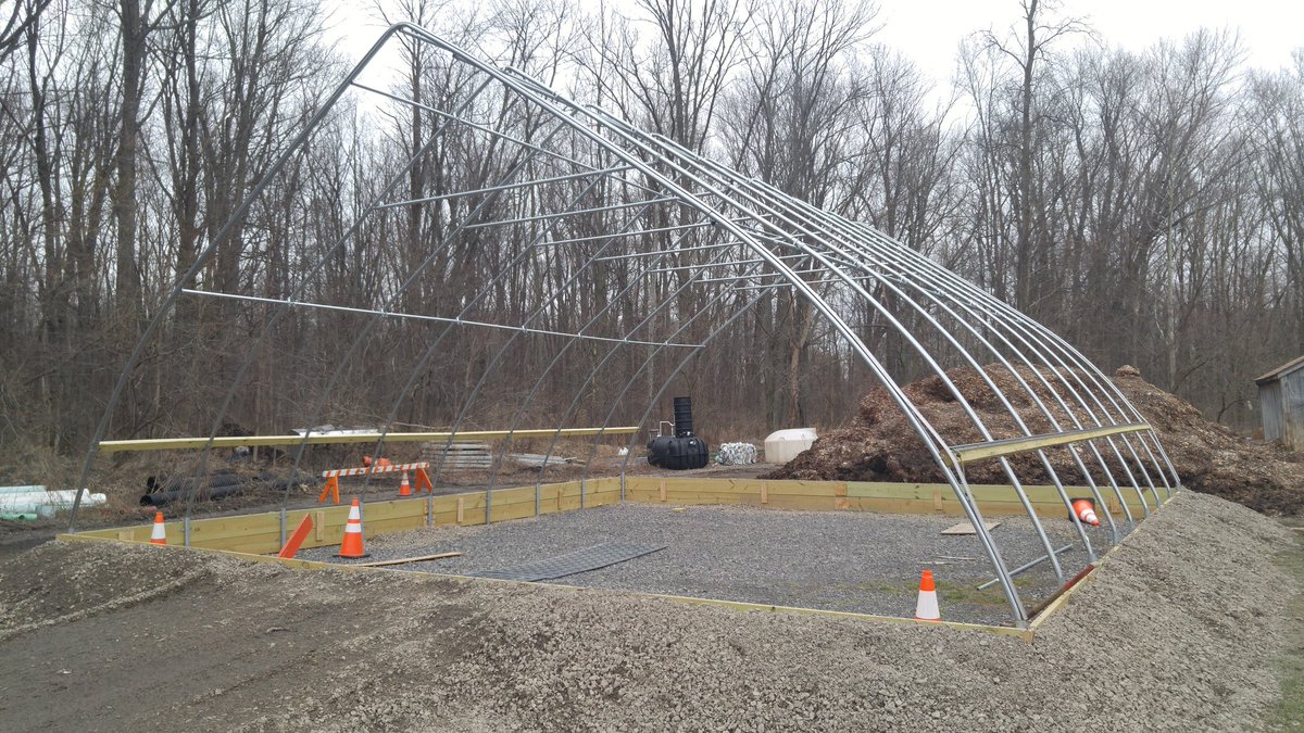 Student Greenhouse project progressing at CERF!   @GregAvellino @SallyBChemistry @ksouthwe