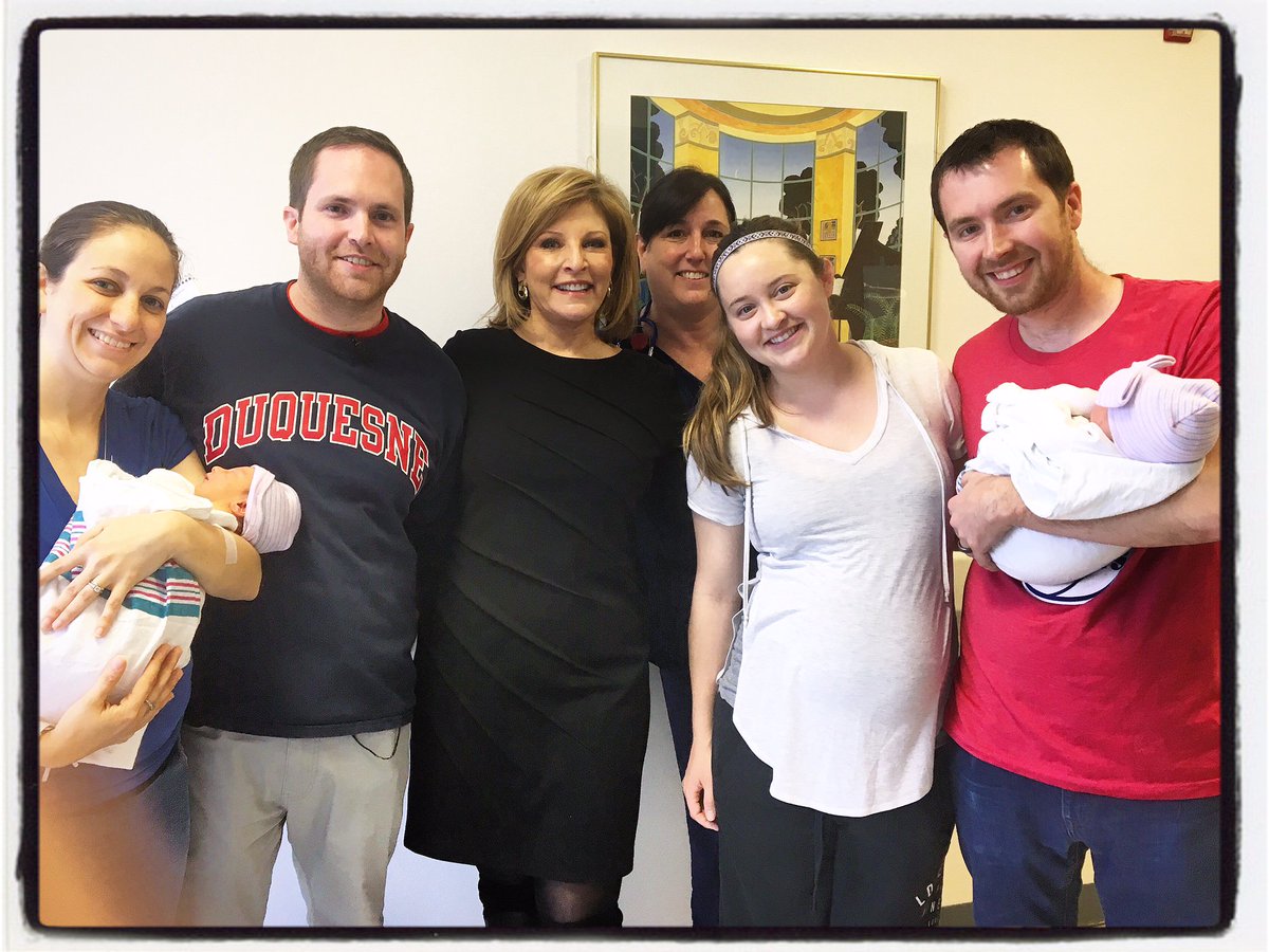 A family affair at Abington Hospital @AbingtonJeff brothers born there have babies hours apart #cbs3 at 6 the musical connection @CBSPhilly