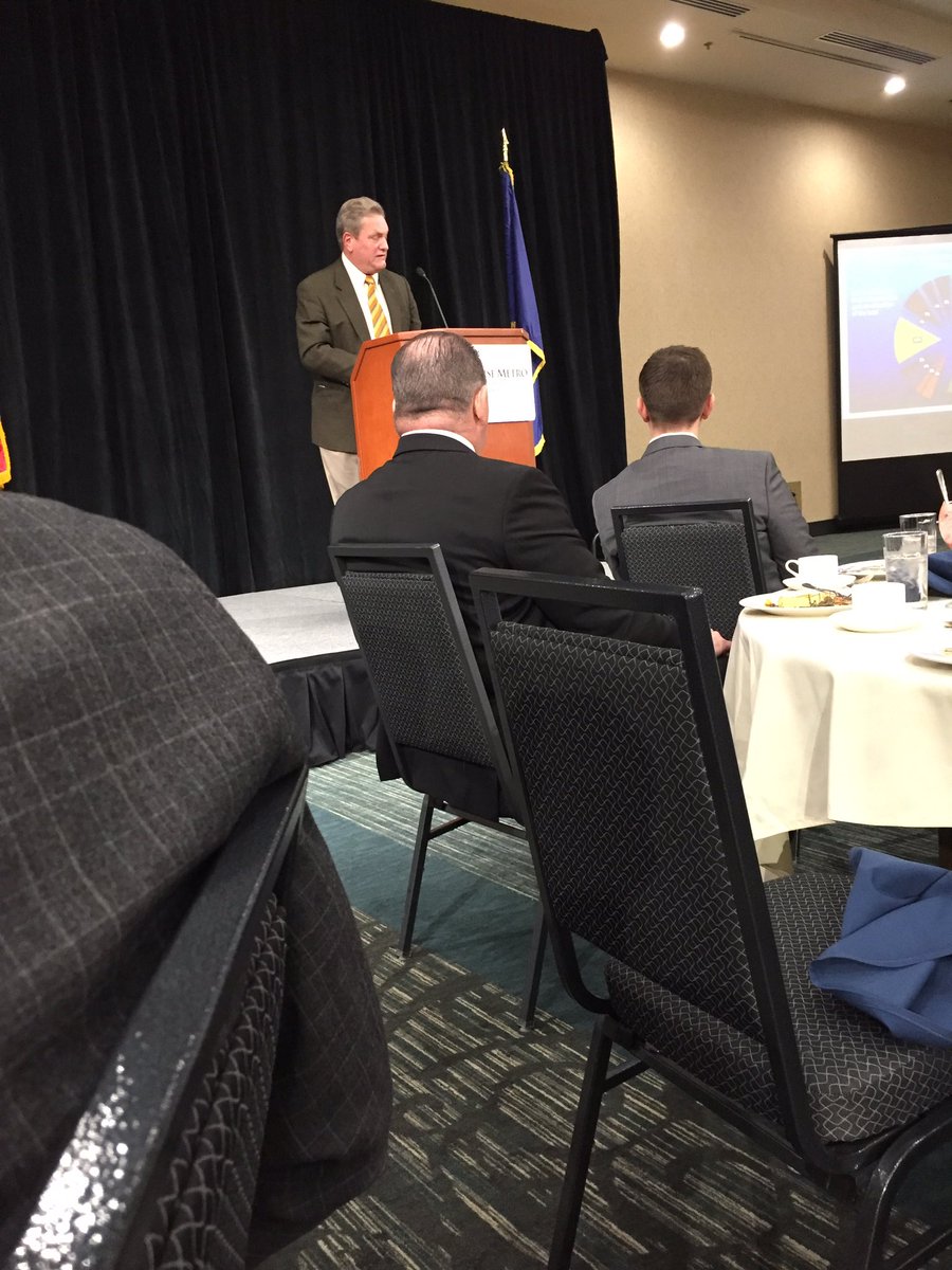 mrreynoldson's tweet photo. Cong. Mike Simpson giving an update and taking questions at the Boise Metro Chamber. Still fighting for common sense. #liveworkboise #idpol https://t.co/5dsHzl8hcP