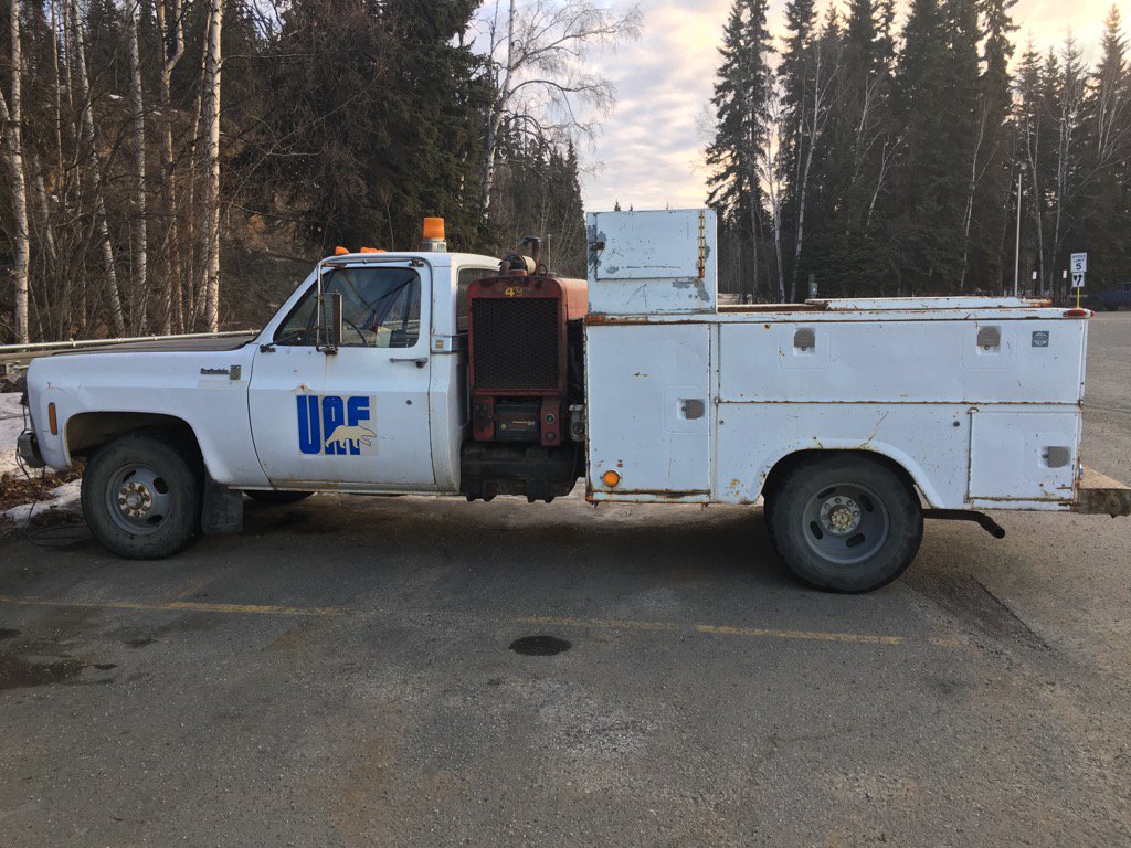 Alt_UAF_HVAC's tweet photo. Our good ol' welding truck has been fixing things on campus since 1980! https://t.co/PGESd7uMXu