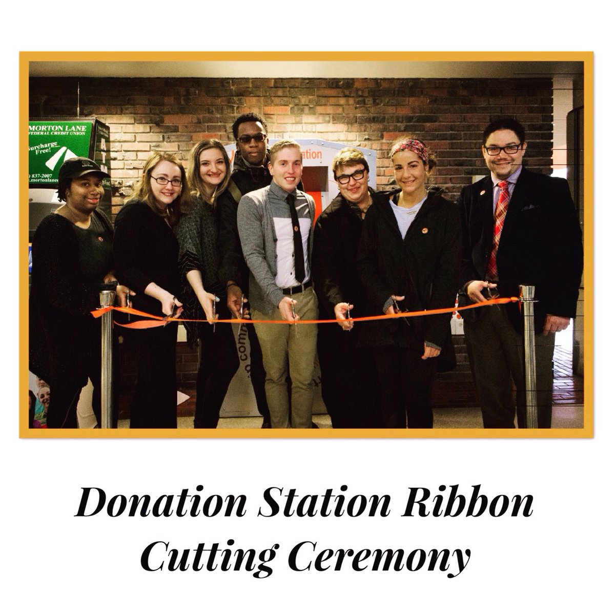 BuffaloStateSPC's tweet photo. This Donation Station is philanthropy in action helping Buffalo State students create a better world and community one donation at a time https://t.co/geJ2Av8vWU
