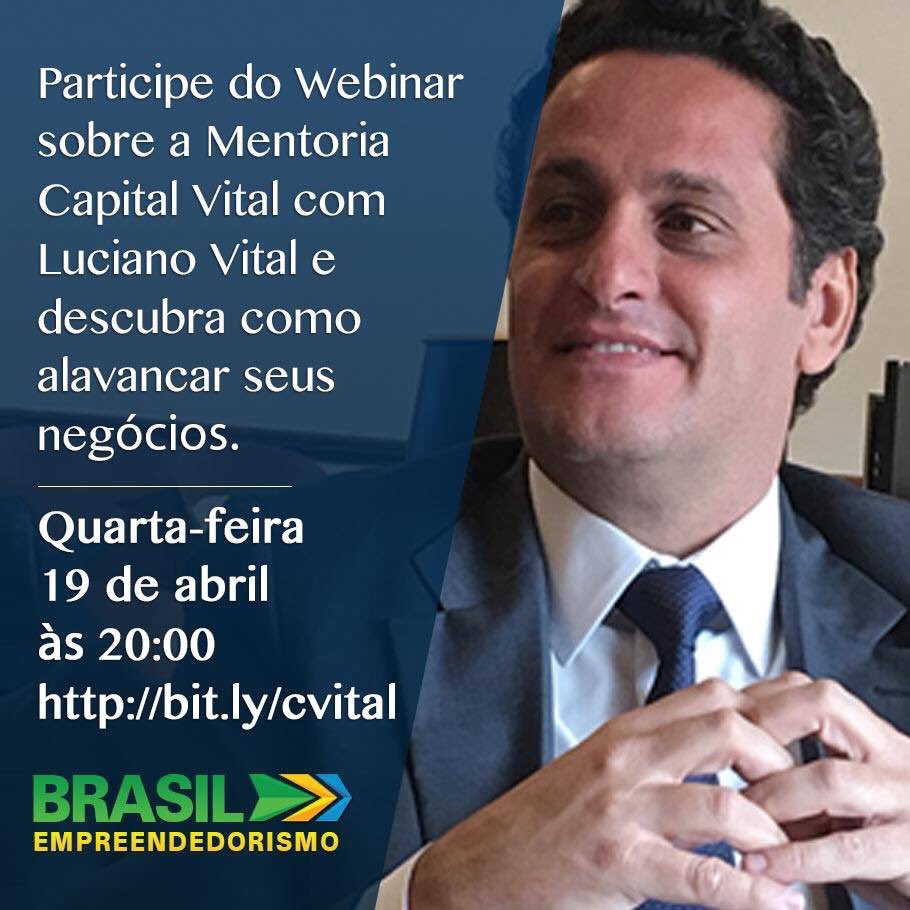 brempreende's tweet photo. Dia 19/4 às 20h de Brasília temos um encontro marcado com Luciano Vital garanta a sua vaga agora mesmo no endereço: https://t.co/iC2O1TzsIW https://t.co/BGgFcUD2rY