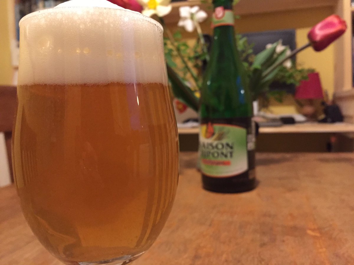 After a full day working the land in the sun for #growingbeer , it has to be a classic saison as I finally put my feet up. I am knackered.