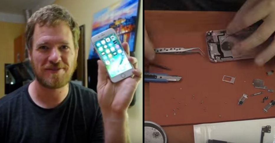 Guy makes his own iPhone from scratch using parts found in markets. ladbible.com/more/interesti…