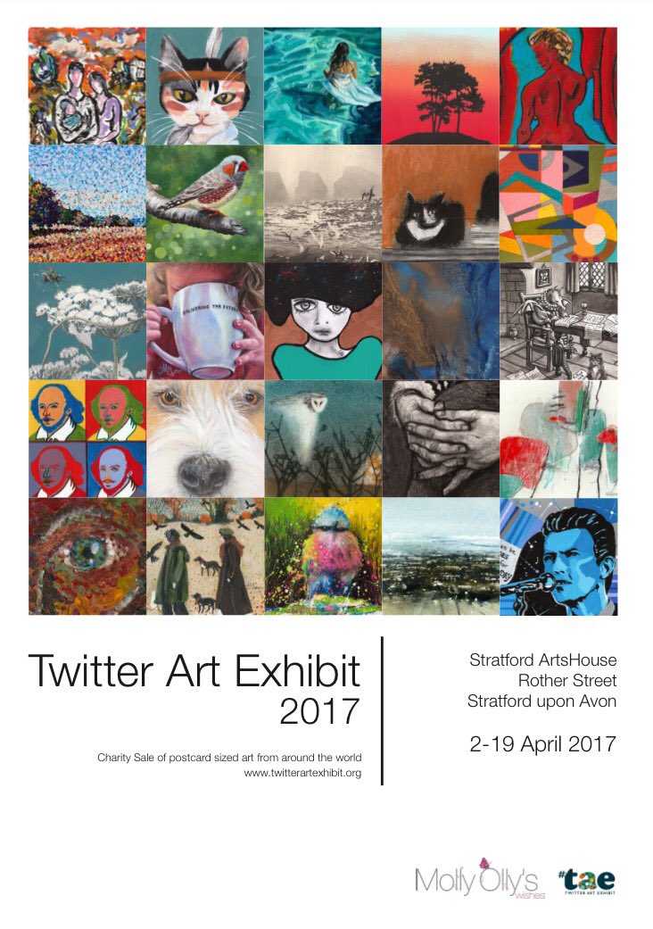 Opening hours for #TAE17 in #StratforduponAvon over the #Easterweekend. Friday 10-4, Sat 10-1, Sun 1-4, Mon 10-4 at @ArtsH0use. <a href="/MollyOllys/">Molly Ollys</a>