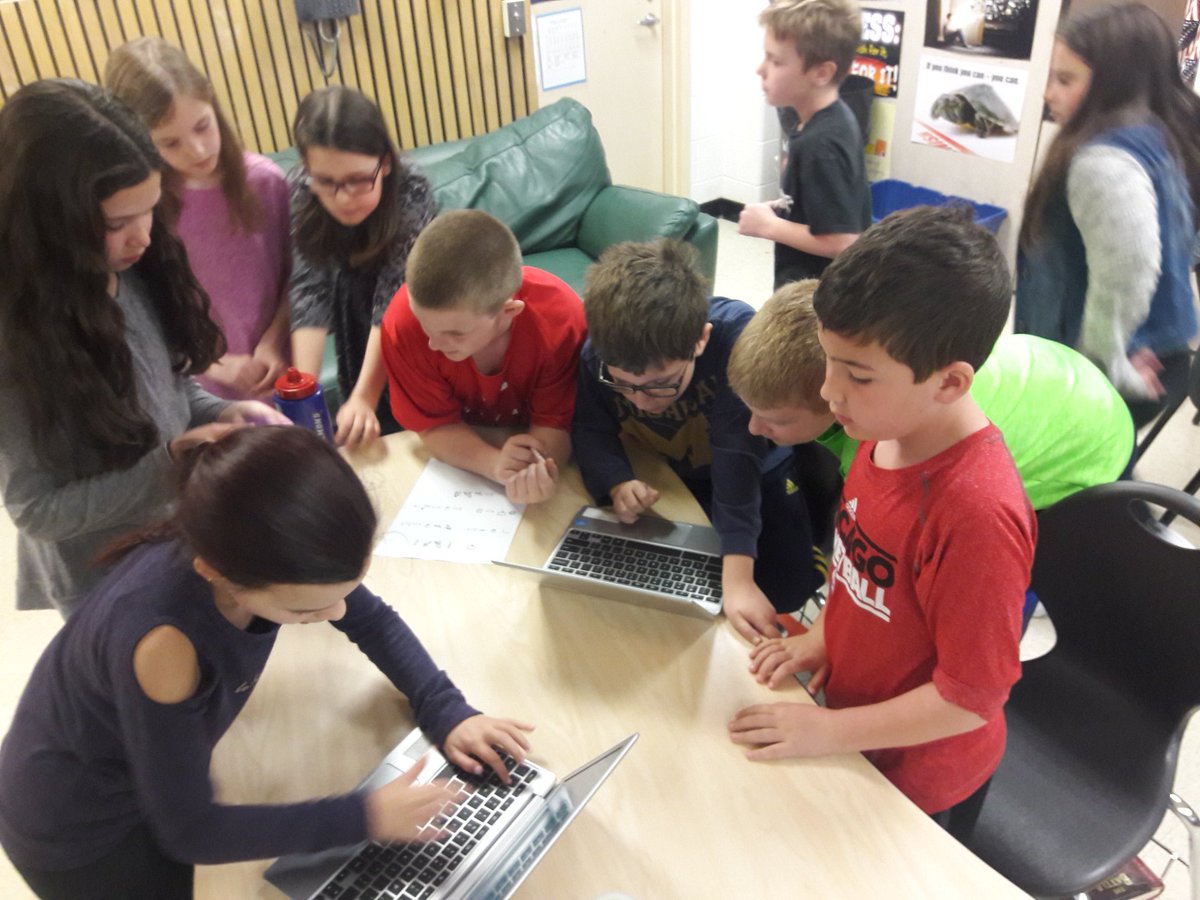 Students solving other students' breakout challenge! #engage109 #wal109