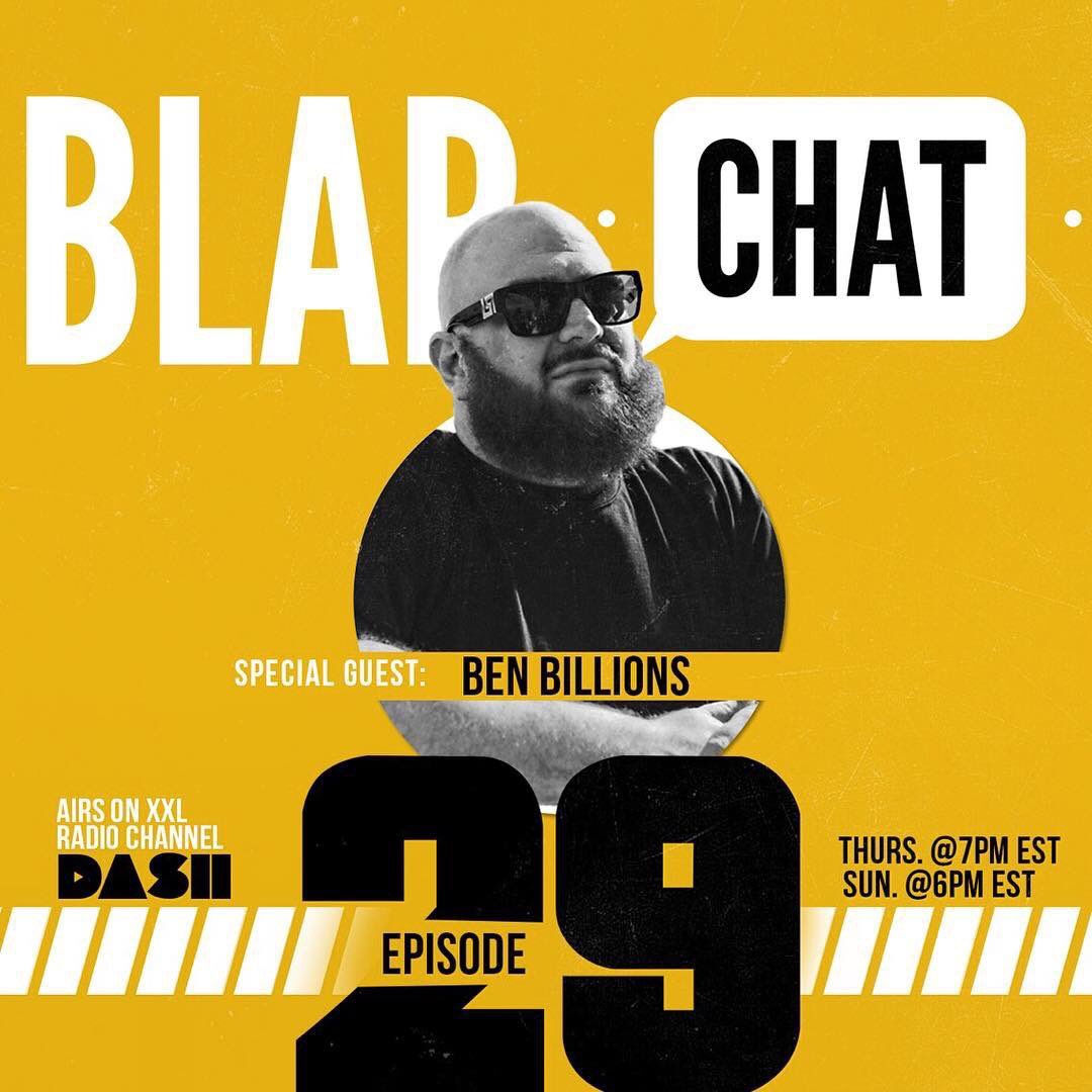 Tune in tonight at 7 pm EST for an all new <a href="/blapchat/">BLAP</a> episode on <a href="/dashradio/">Rob Haywood</a> featuring special guest <a href="/benbillions/">Ben Billion$</a> 📻