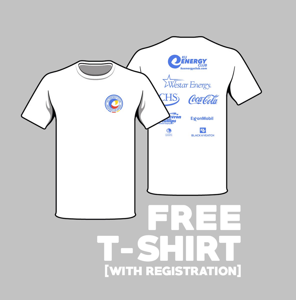 KUEnergyClub's tweet photo. The conference is this Monday. Free t-shirt and delicious lunch included! Come and go as you please! Register at https://t.co/HXSHxA4iMy 💡♻️ https://t.co/8kRmnshuym