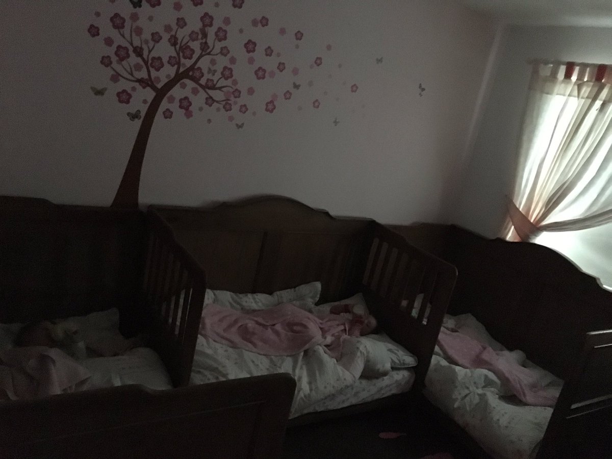 triplehalliwell's tweet photo. Big girls in their first ever beds #triplets #bedtime #multiples #cute #baby #firstbed https://t.co/Jo1VRyAgxK