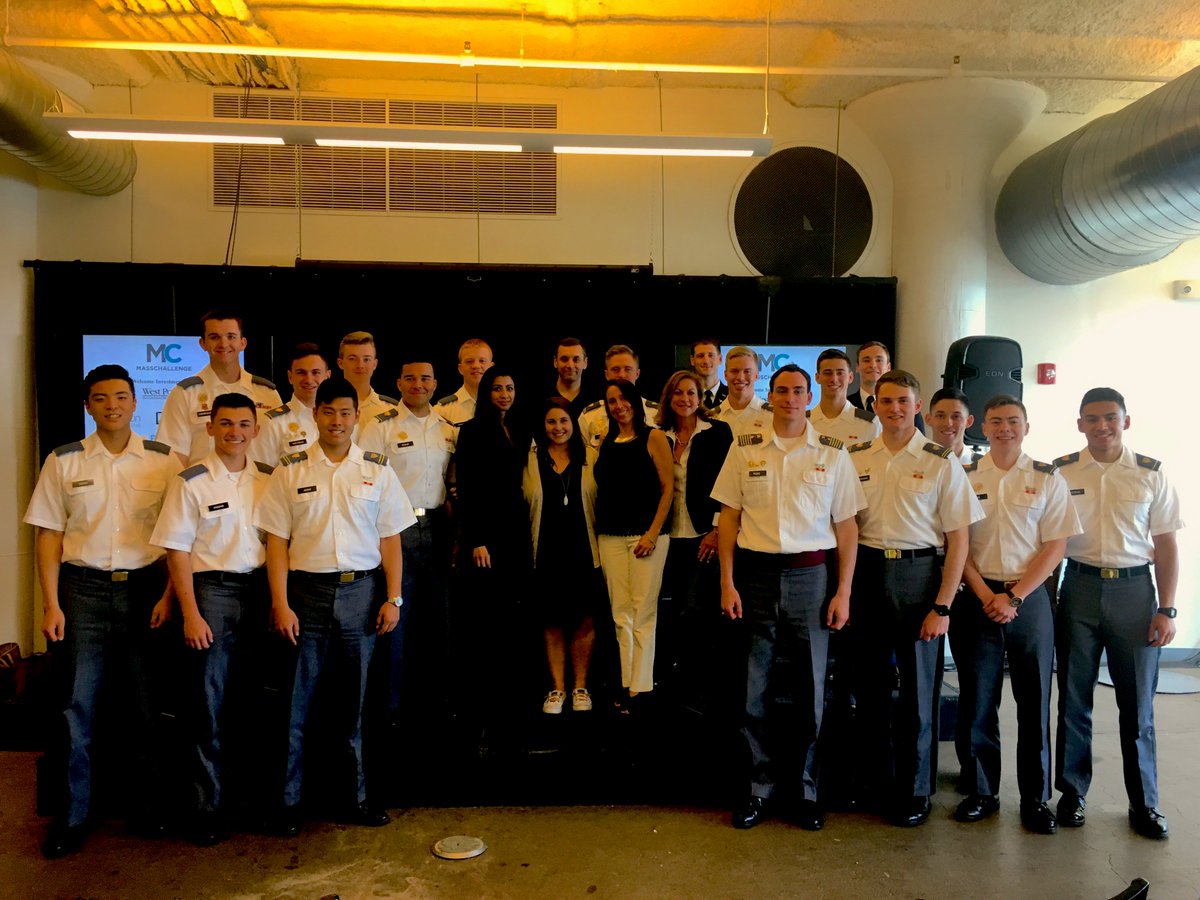 Great Q&amp;A today with the West Point Investment Club! Talking #entrepreneurship &amp; #innovation with our nation's finest 💡 🇺🇸 <a href="/MassChallenge/">MassChallenge</a>