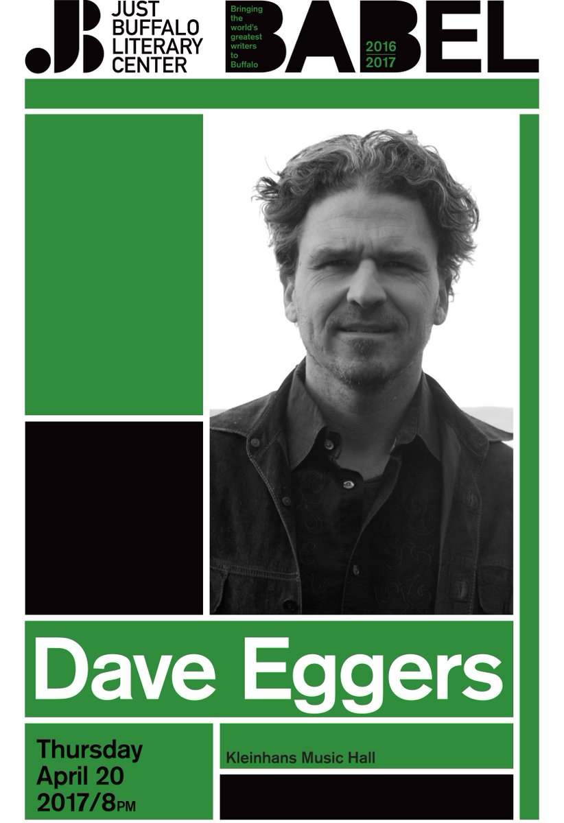 justbuffalolit's tweet photo. Do you have your BABEL tickets yet? https://t.co/yfOuB4BMkL
#DaveEggers #BABEL #JB40 https://t.co/MQ6RHGkzVK