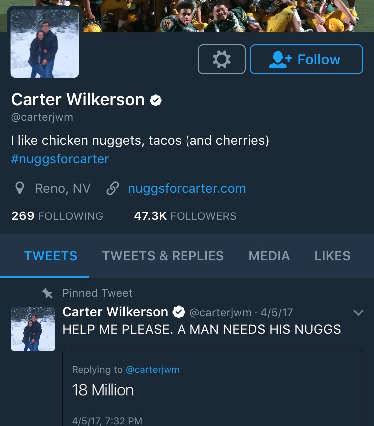 This man got verified on Twitter for asking <a href="/Wendys/">Wendy’s</a> for chicken nuggets, and Nudah still isn't verified. 2017.