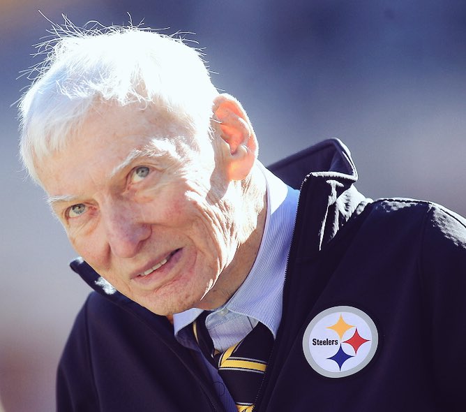 SteelersKB's tweet photo. Without him, there is no Steelers. Thank you for everything, you will be missed. #WinItForMrRooney #SteelersNation 

R.I.P Mr. Dan Rooney. https://t.co/m2NrfkdLk7