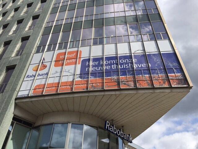 Onze nieuwe thuishaven. Nog een kleine verbouwing en dan open op 19 juni. @rabodenbosch