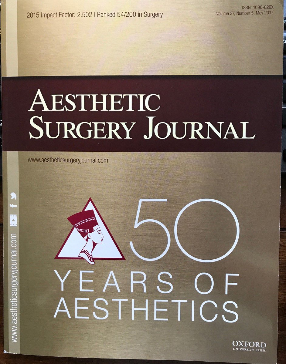 It's April 13th and the May issue of <a href="/ASJrnl/">Aesthetic Surgery Journal/ASJ Open Forum</a> just arrived! academic.oup.com/asj/issue/37/5