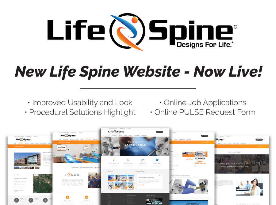 The new Life Spine website is up and running! Take a look at the new and improved site → lifespine.com