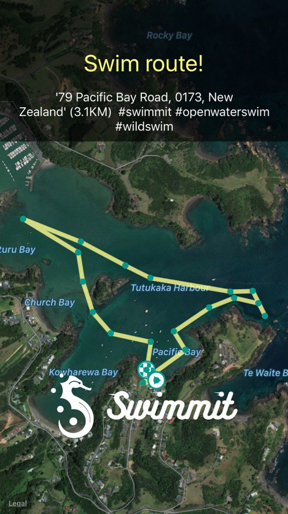 '79 Pacific Bay Road, 0173, New Zealand' (3.1KM)  #swimmit #openwaterswim #wildswim bnc.lt/m/XK9xOiUUjC